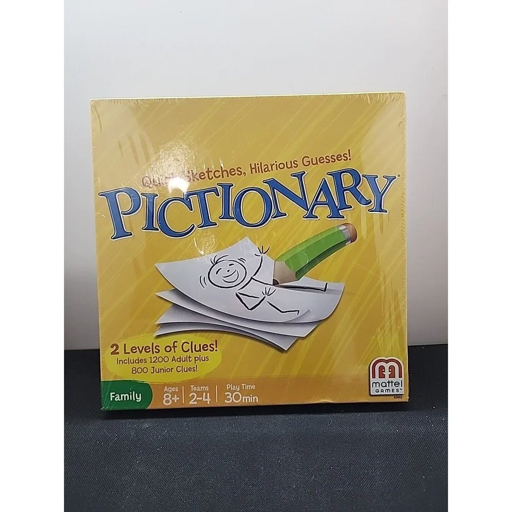 Pictionary Quick Sketches Hilarious Guesses Mattel Family Game 2013 - New Sealed - Picture 1 of 5